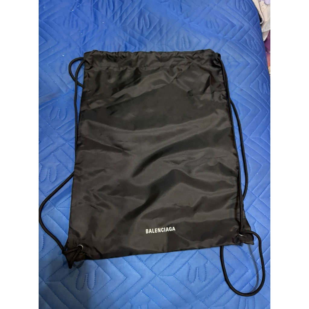 balenciaga nylon drawstring backpack dust bag