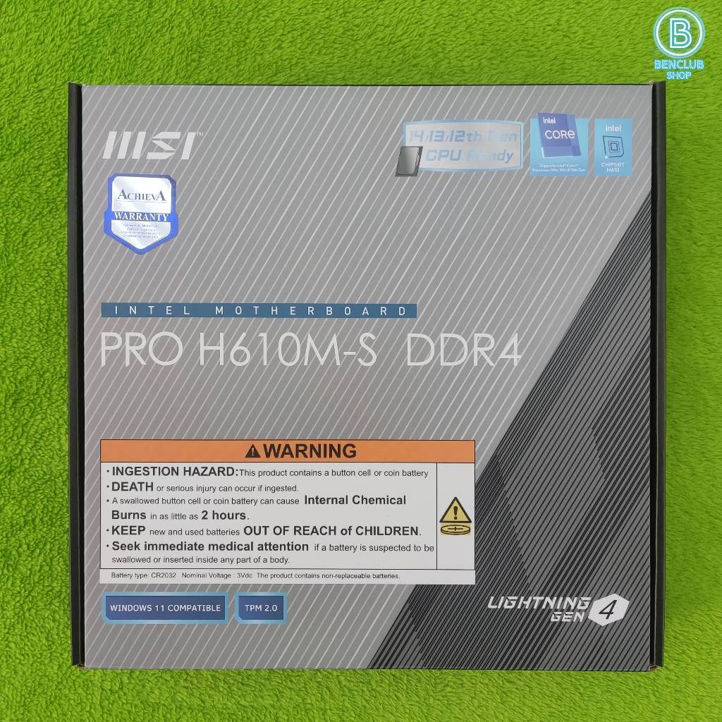 MB (เมนบอร์ด) MSI H610M S DDR4 ประกันศูนย์AchieVa 08/2028 สินค้ามือสอง