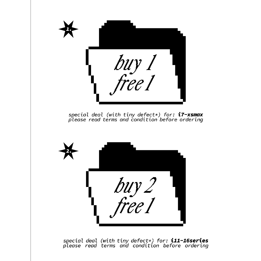 {10.10 ONLY} Gift with Purchase: 1 FREE 1 & 2 FREE 1 🃏👾  {tiny defected*}