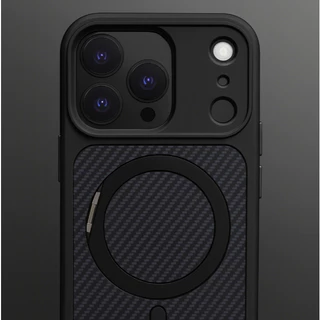 Connex Carbon Fiber เคส iPhone พร้อมขาตั้ง 360° หลังขุ่น กันกระแทก ชาร์จไร้สาย