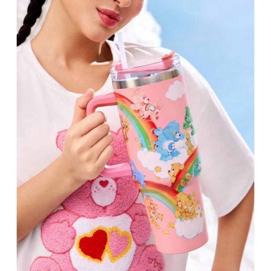 (พร้อมส่ง🐻) 🌈 Care Bears แก้วเก็บอุณหภูมิ 1200 ml.