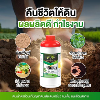 โปรพิเศษ [ดินเน่า 3 ขวด แถมฮิวมิค1ขวด+ฟอสเฟต 2ซอง] บำรุงดินเติมสารอาหาร ดินเน่า