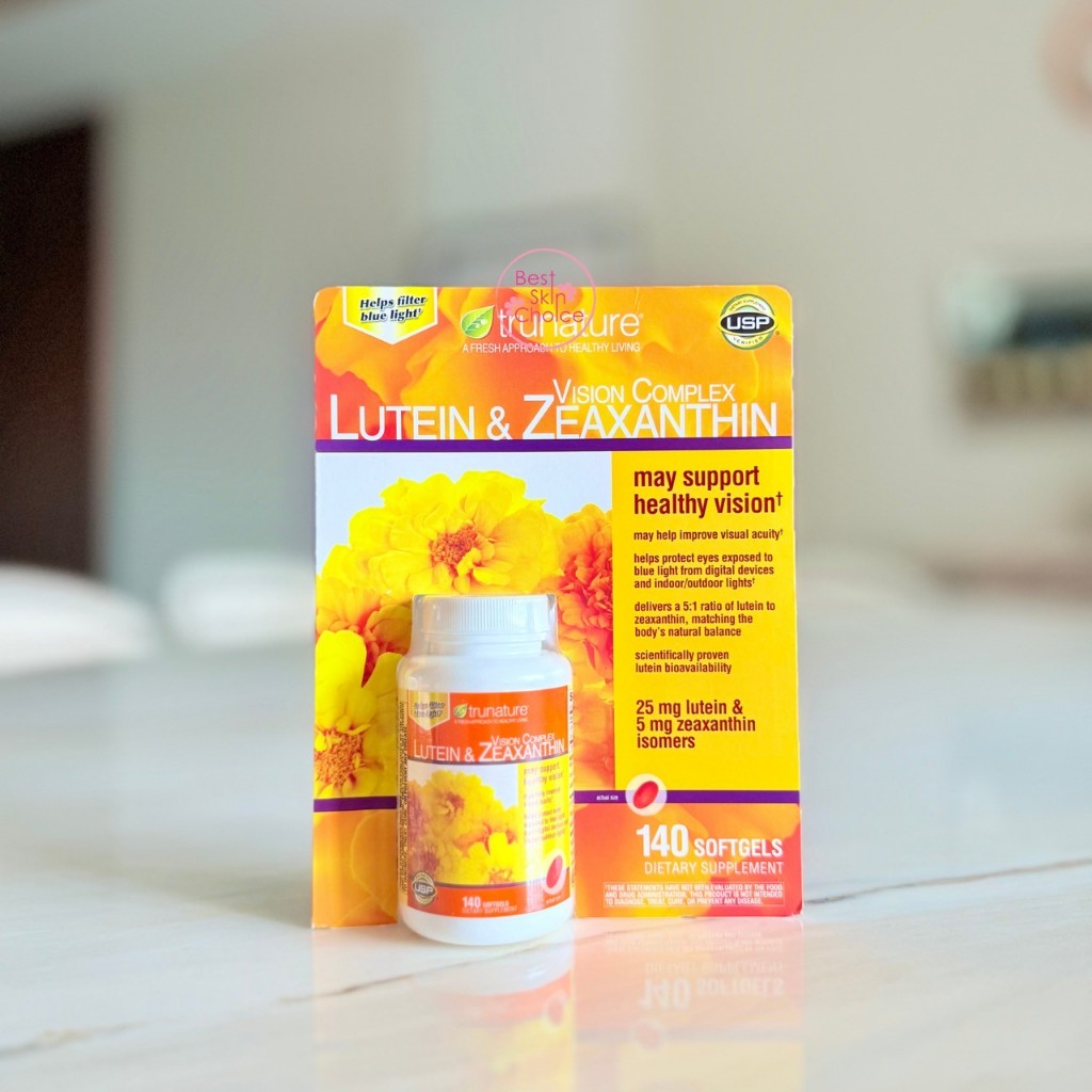 EXP 02/2027 วิตามิน TRUNATURE LUTEIN ZEAXANTHIN Vision Complex 140 Softgels วันละ 1 เม็ด หลังอาหารเช