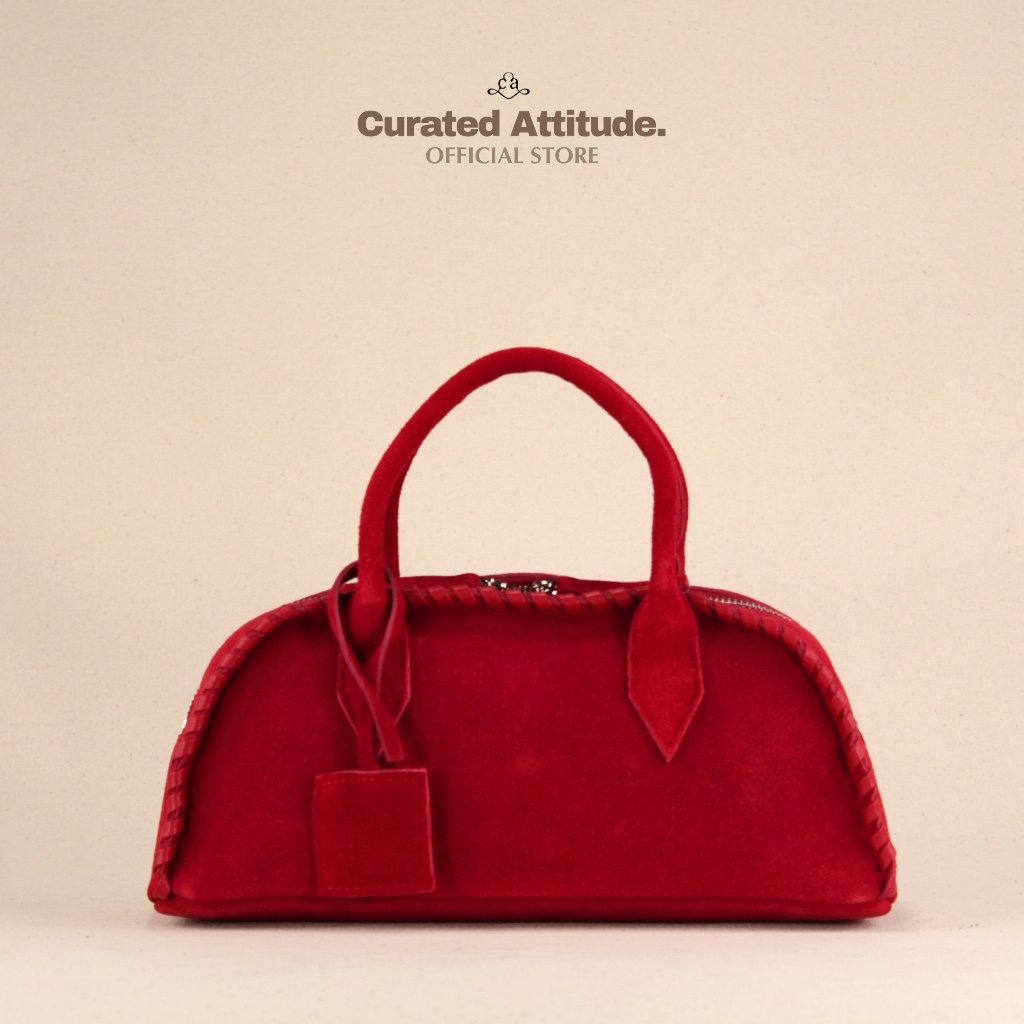 Amelia กระเป๋าหนังวัวแท้ Genuine Suede Leather Bag, มีให้เลือก 4 สี | Curated Attitude