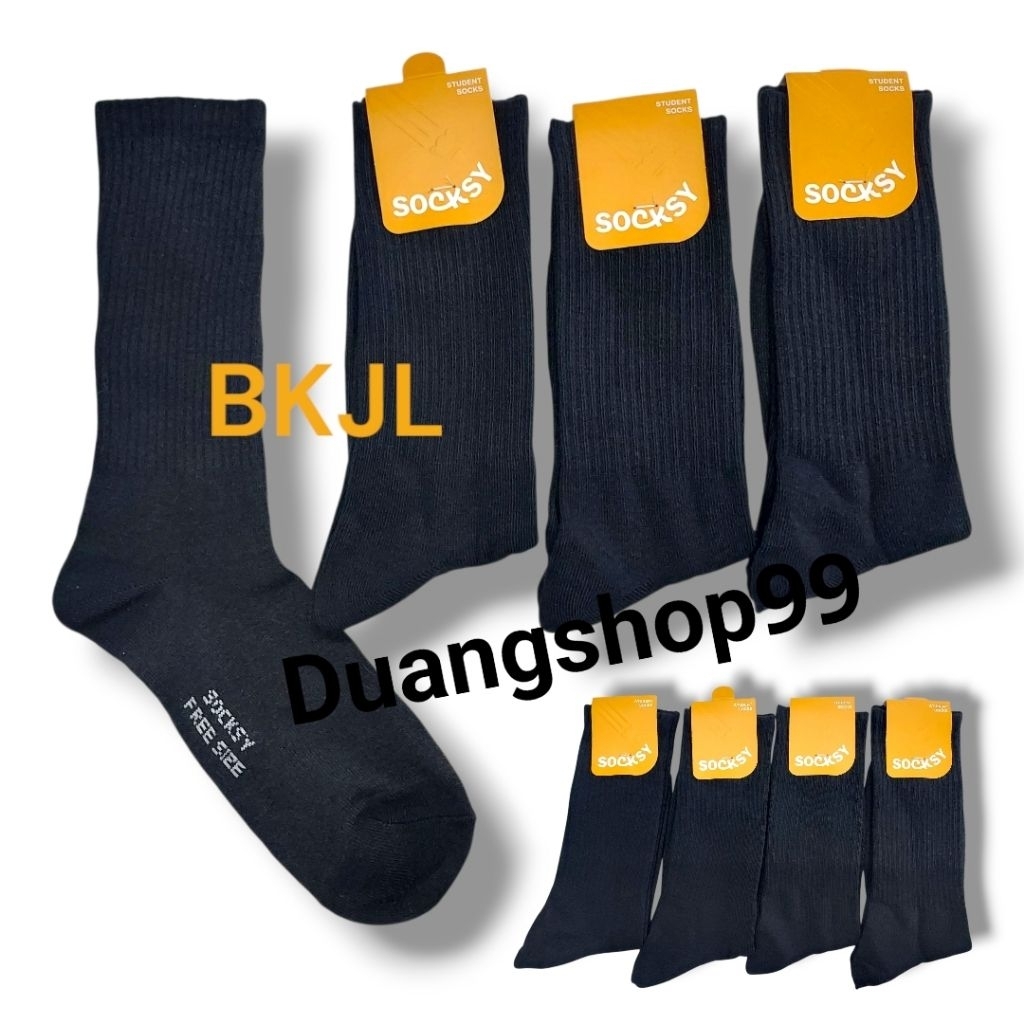 ถุงเท้าข้อยาวครึ่งแข้ง มี4สี ยกโหล12คู่ ป้ายแบรนด์SOCKSY ราคา ถูกที่สุด ดีลบีเคเค