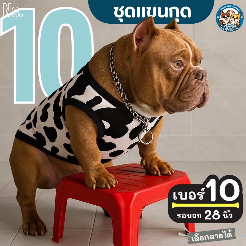 เบอร์ 10 เสื้อน้องหมา รอบอก 28 นิ้ว