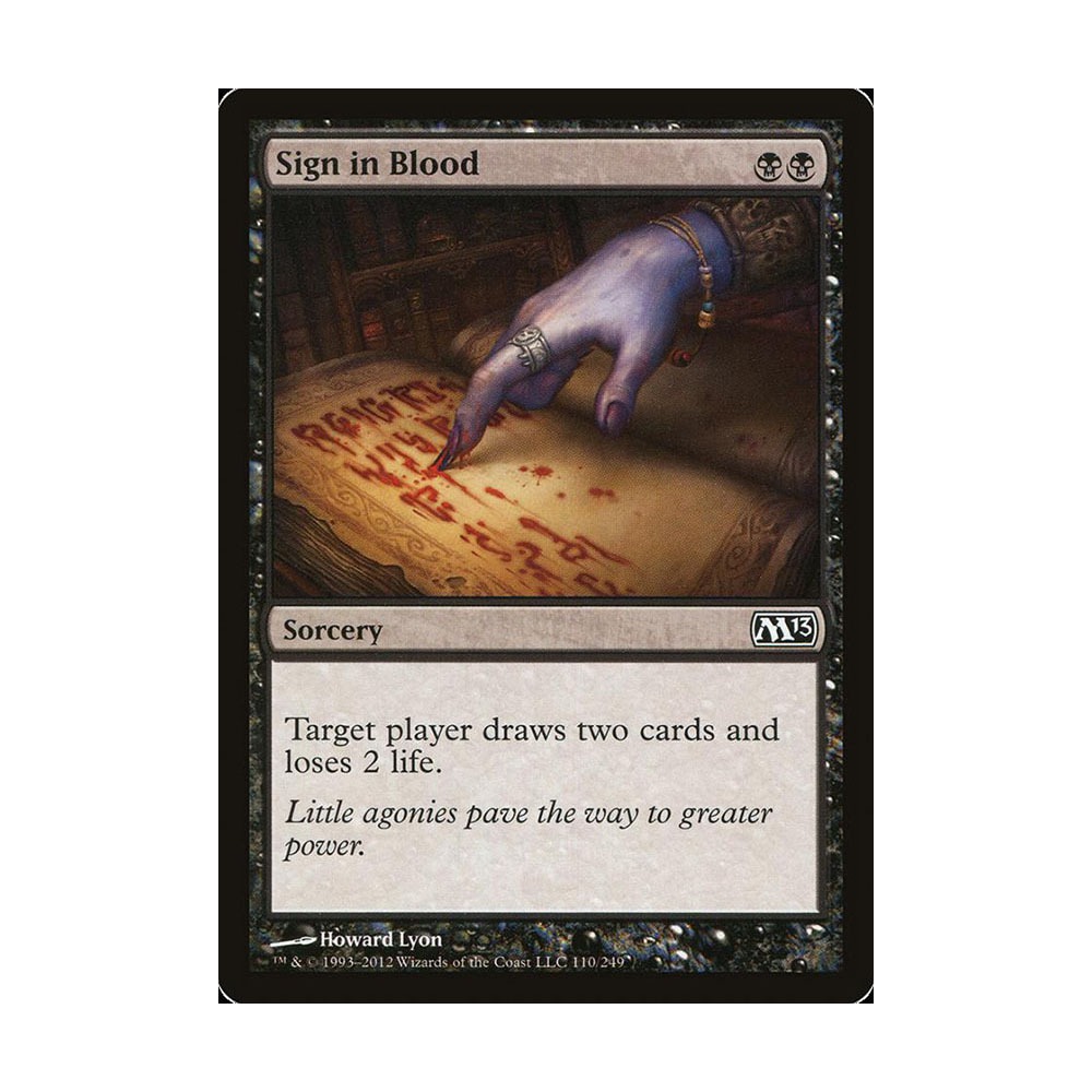 [MTG] Sign in Blood [M13] [BLACK] [C] - Magic the Gathering SINGLES