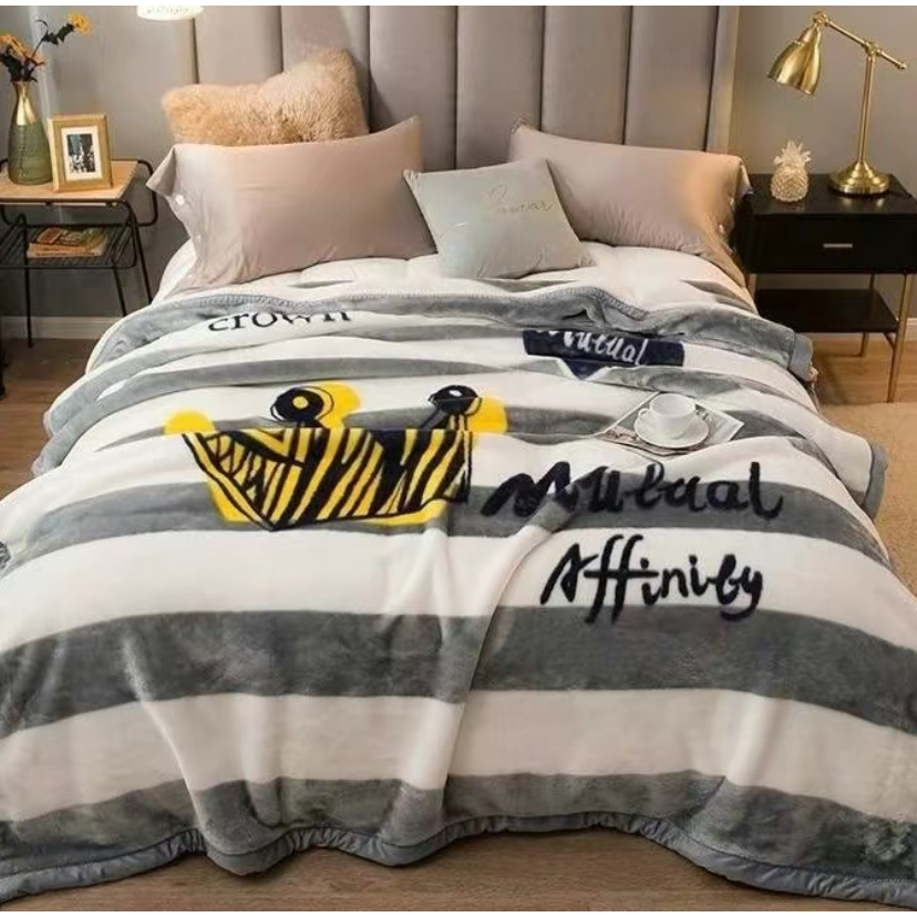 ผ้าห่มขนมิ้งค์ ร้านHi-me shop หนาสองชั้น ขนาด6ฟุต 2.2กิโล พร้อมส่งในไทย - รูปที่ 2