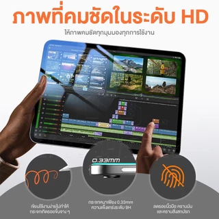 CuffCase ฟิล์มกระจก พร้อมชุดติดตั้ง Temper glass film for ipad 9.7 gen7/8/9/10 10.2 Pro11/12.9/13 Air1/2/3/4/5/6 10.9