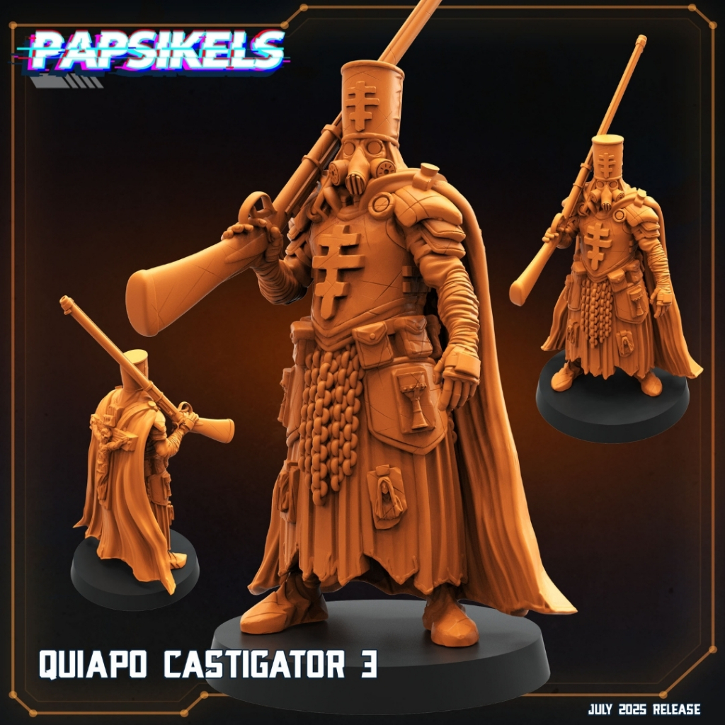 Quiapo Castigator [3] - PSK Trench Crusade | TP - Humanoid Human / 32mm scale 3D printed miniature PSK