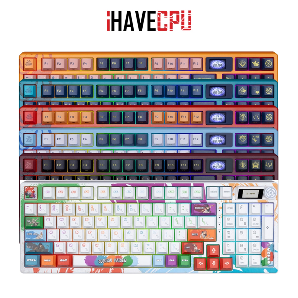 iHAVECPU KEYBOARD (คีย์บอร์ด) EGA X JJK KEYBOARD COLOR (EN/TH)