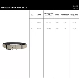 Merge Official - Merge Suede Flip Belt (พร้อมส่ง)