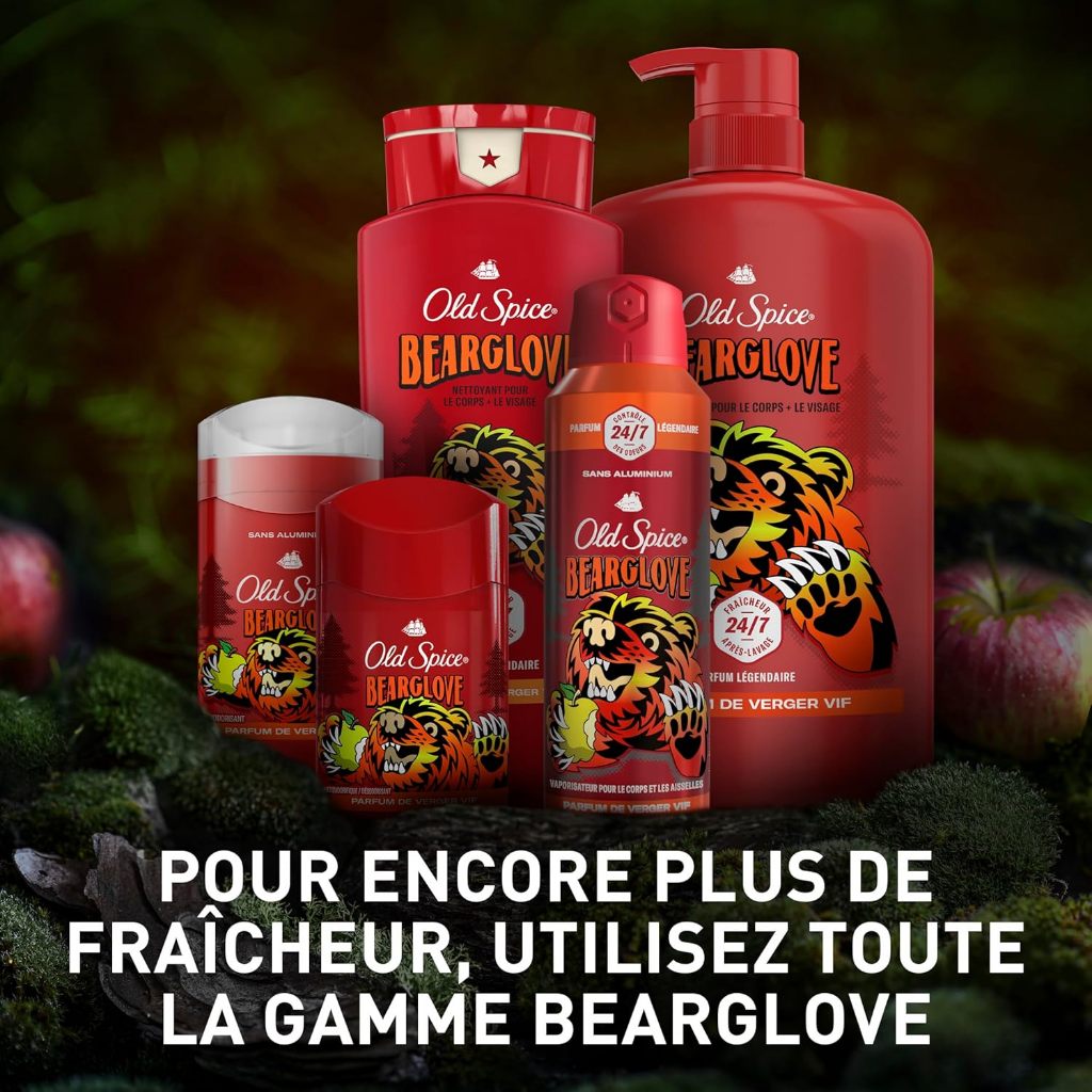 *ของแท้นำเข้าจากUSA* Old Spice โรลออน และ สเปรย์ กลิ่น Bearglove กลิ่นส้มผสมแอปเปิ้ล หอมฟรุ๊ตตี้สดใส - 4
