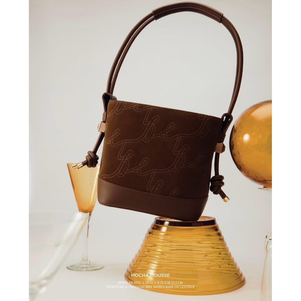 New🤎 atreasurebox กระเป๋า ATB ALL DAY สี MOCHA MOUSSE