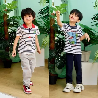 e'clat กางเกงขายาวเด็ก กางเกงเด็กผู้ชาย 1-6ปี มีหลายสี ผ้าcottonทอพิเศษ นุ่ม ใส่อยู่ทรง ทรงสวย 7851-9120