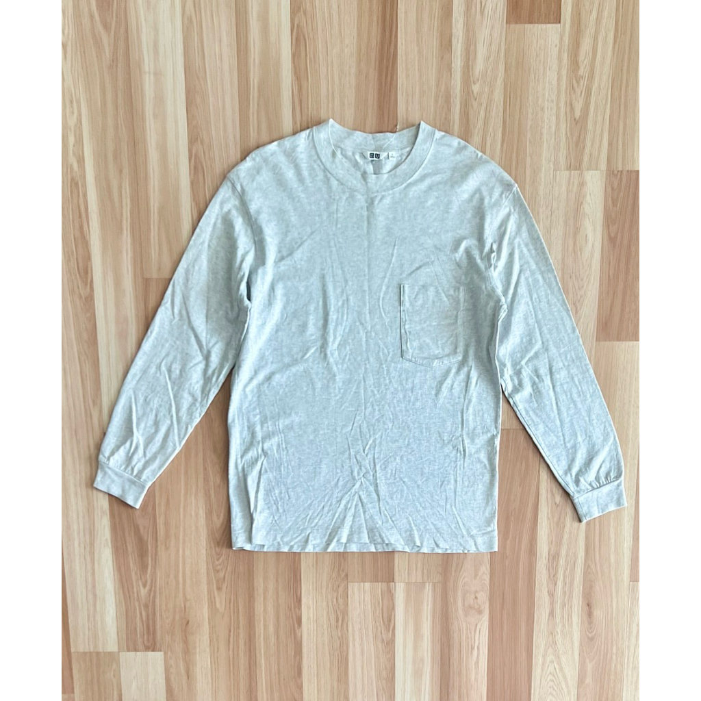 uniqlo U man t shirtเทาL