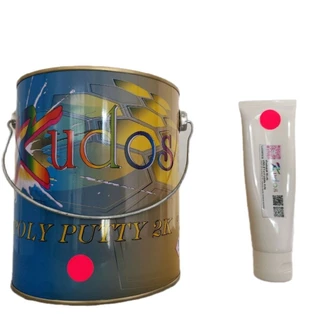 สีโป๊ว 2K Kudos พร้อมน้ำยาชมพู สีโป๊วรถยนต์คุณภาพสูง เนื้อเนียน ขัดง่ายแห้งไว ยึดเกาะแน่น อุดรอยบุบ งานเหล็ก พลาสติก