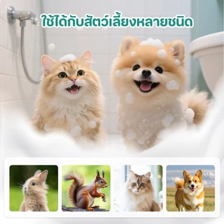 【PET RECORD】🔥 โฟมอาบน้ำแห้งสัตว์เลี้ยง ไม่ต้องใช้น้ำ หอม 48ชม สำหรับแมวสุนัข