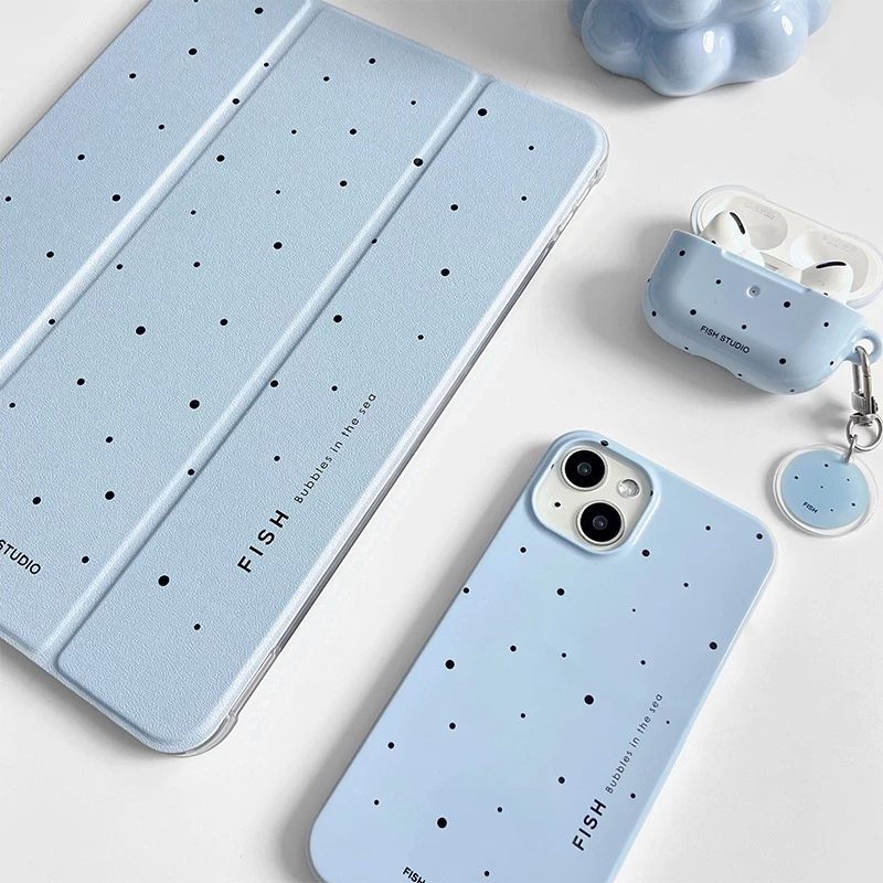 ✨ส่ง24ชม✨case iPad Air8 Air6 Air7 11 ที่ใส่ปากกา สีฟ้าเรียบง่าย เคส iPad Gen11 Gen10 Gen9 Gen12 2026
