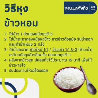 ข้าวเบญจรงค์​ (5kg) ข้าวหอมมะลิ 100% (ใหม่ต้นฤดู/ชาววัง) 5กก.