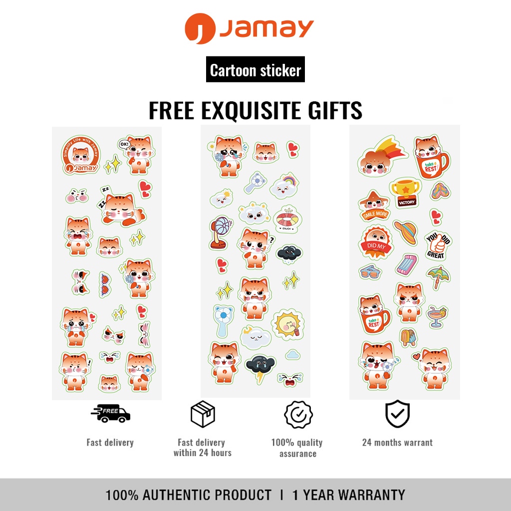 JAMAY สติ๊กเกอร์ตัวการ์ตูนอนิเมะ สติกเกอร์ลําโพง YZ02