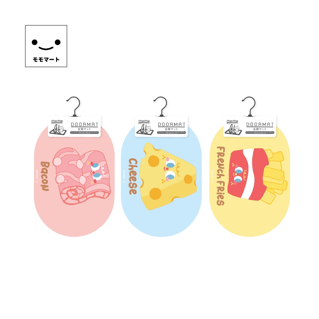 MOMOMART พรมเช็ดเท้า ลายน่ารัก สุดคิวท์ พรมเช็ดเท้าหน้าห้องน้ำ ชีส น่ารัก มี 3 สีให้เลือก