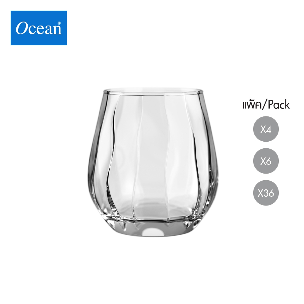 OCEAN แก้วน้ำ BONDI Double rock 360ml(Pack of 4)