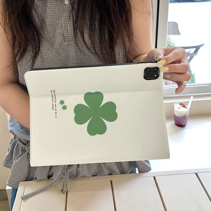 เคสไอแพด หมุน 360° วัสดุPC โคลเวอร์สี่แฉกนำโชค Gen10 Gen9 Gen8 Air7 13“ สำหรับ iPad Air5 Air4 Pro11 ราคา ถูกที่สุด ดีลบีเคเค แกลเลอรีภาพที่ 4