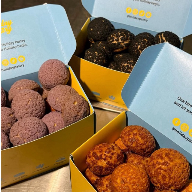 ✅รับหิ้ว✅ ใหม่‼️🥐 Osaka Crispy Cream Puff จากHoliday pastry 🧡 12 ชิ้นใน 1 กล่อง ฟินๆคุ้มๆ ส่งได้ทั่ว