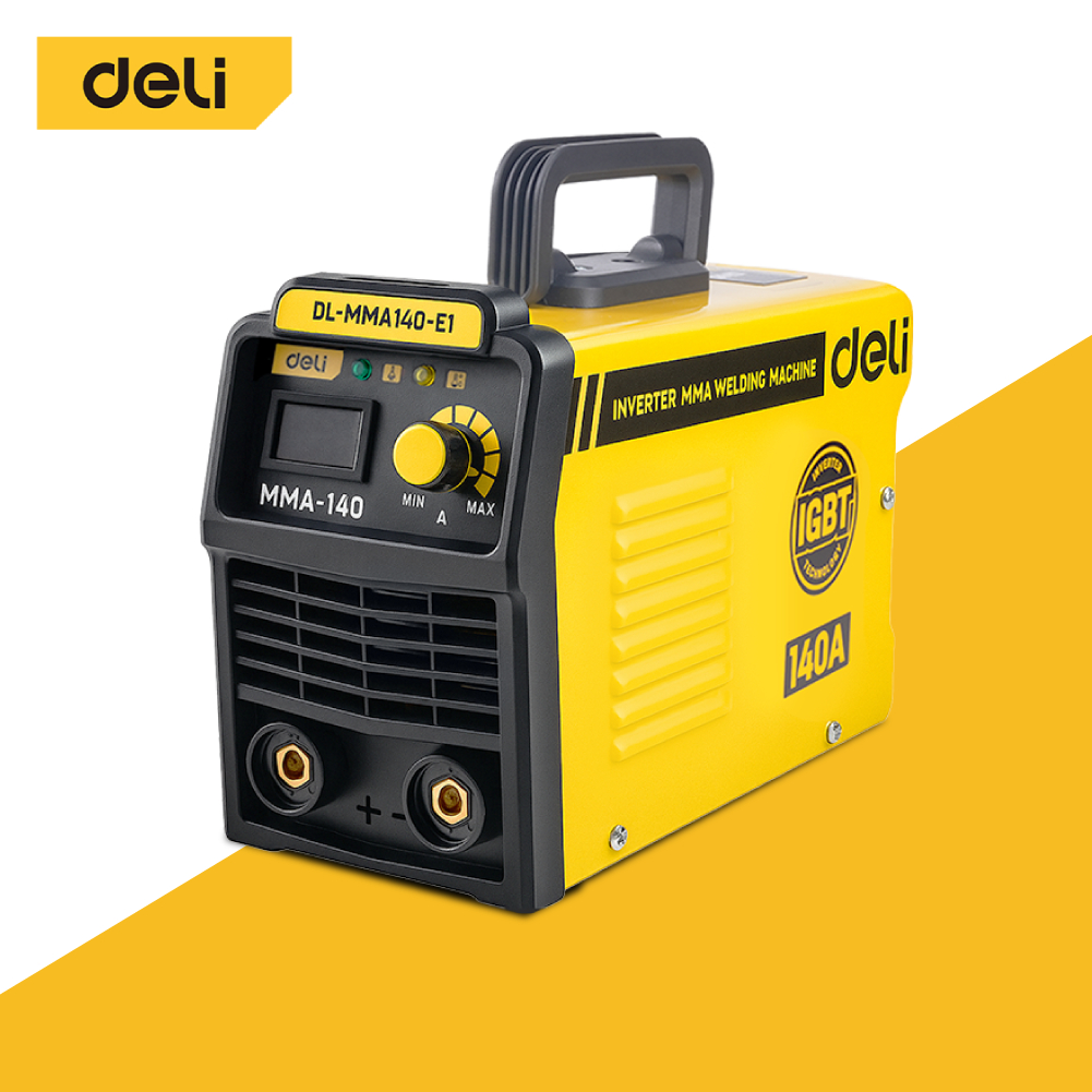 Deli ตู้เชื่อม ตู้เชื่อมไฟฟ้า กระแสไฟขาออก 140A หน้าจอ LED แสดงค่า ฟรีอุปกรณ์ครบชุด Welding Machine