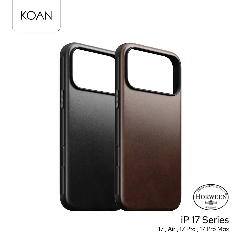 NOMAD เคสหนังกันกระแทก Modern Horween Leather Case ใช้สำหรับ iPhone 17 Series