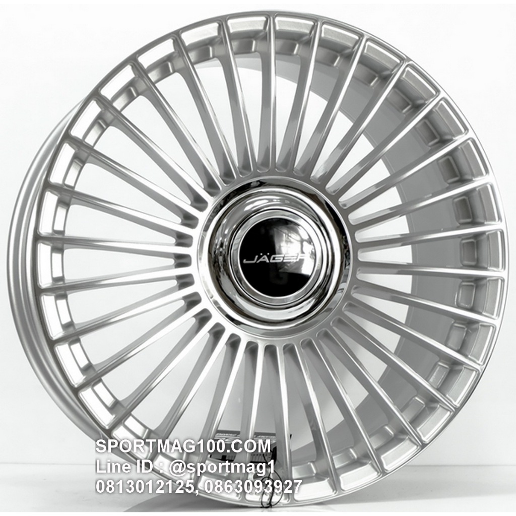 ล้อแม็กซ์ Lenso Jager Crown Litetech+ ขอบ20นิ้ว 5รู120/108 สีเงิน กว้าง9นิ้ว Offset35 [22369]