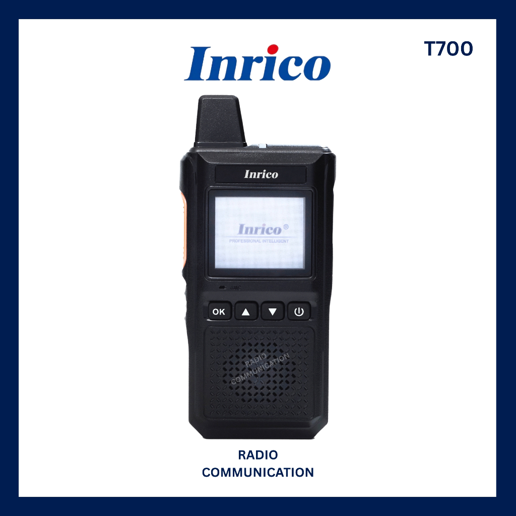 INRICO T700 วิทยุใส่ซิม (ยกเว้นใบอนุญาตพก) มีทะเบียนกสทช. ประกัน 1 ปี
