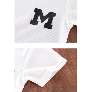 เสื้อสีดำ ชุดลำลองเด็ก ลายสก๊อต ผ้านิ่ม ใส่สบาย พร้อมส่ง #13119