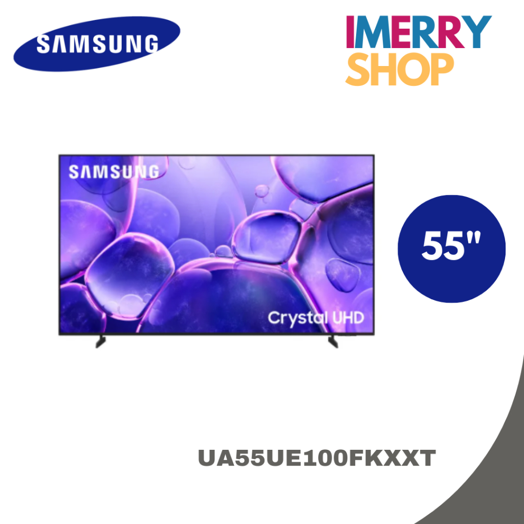 SAMSUNG 55 นิ้ว Crystal UHD UE100F 4K SMART TV (2025) UE100F Series รุ่น UA55UE100FKXXT