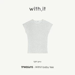Withit basic slim baby tee เสื้อยืดเบบี้ทีทรงเข้ารูป - TPW05695