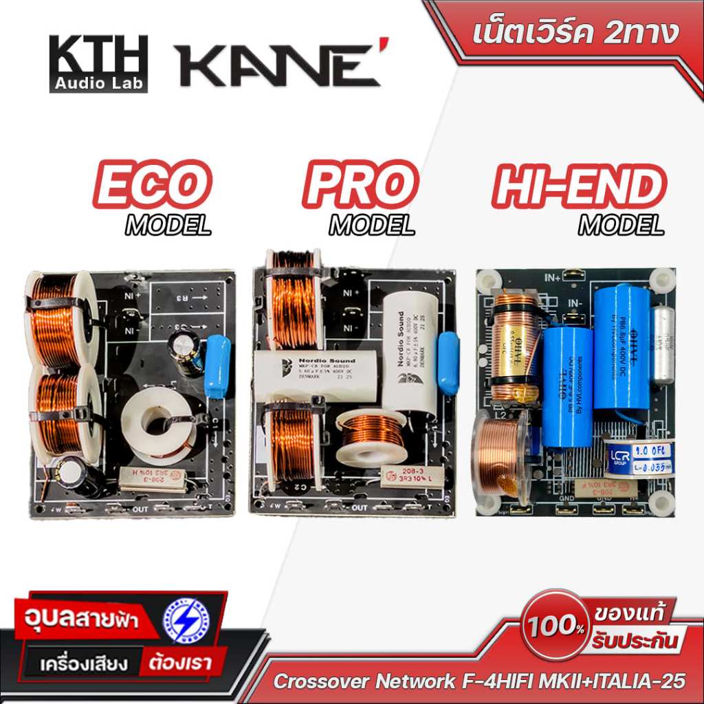 Network 1:1 เน็ตเวิร์ค สำหรับ ดอกลำโพง KTH F-4HIFI MKII+ ITALIA-25/tw.Jl3L อุปกรณ์ ประกอบตู้ เครื่อง