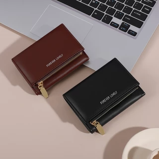 B-2447🔥กระเป๋าสตางค์ใบสั้น สีสดใส พกพาสะดวก ขนาดเล็กแบบพกพา พร้อมช่องใส่บัตร แฟชั่นมาใหม่ 7สี