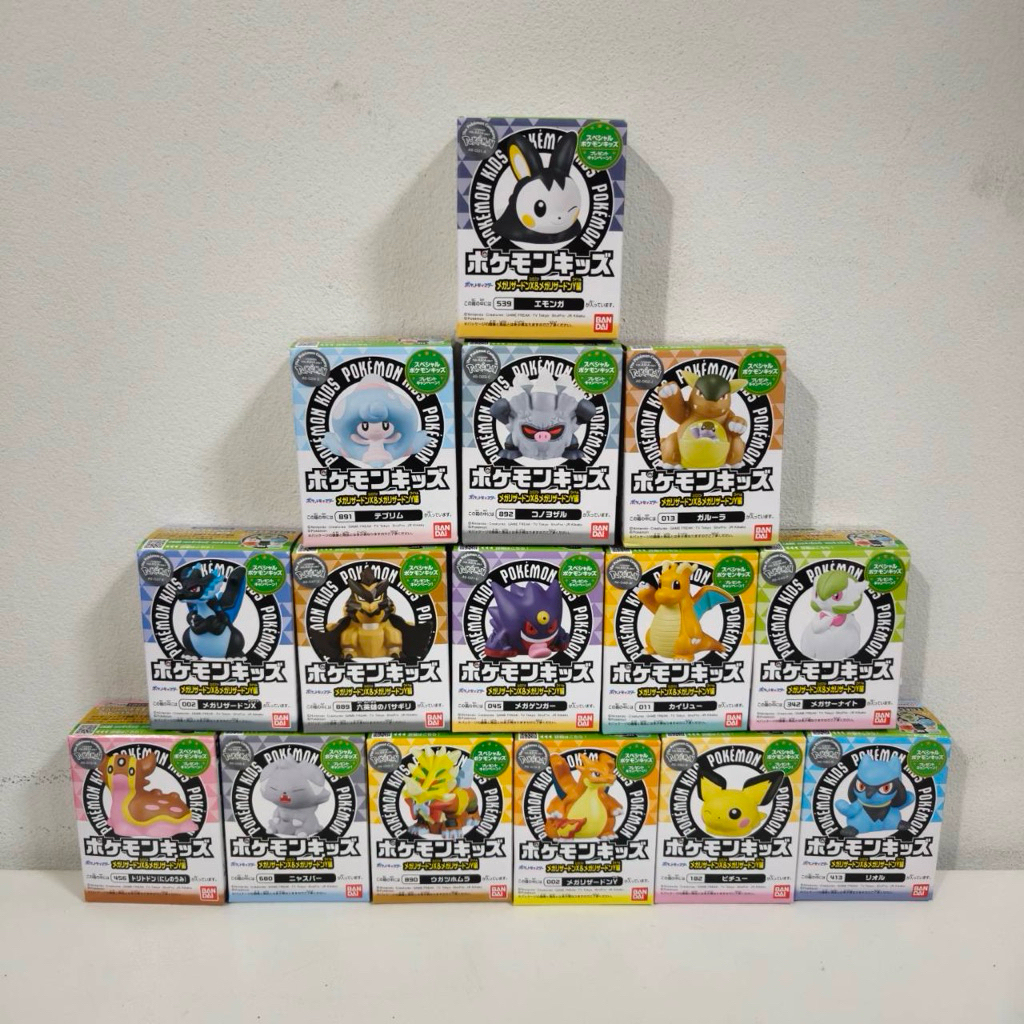 NEWโมเดลฟิกเกอร์เเท้100%Pokemon kid  and friend mega lizadon xy เมก้าลิซาด้อนเอ็กวายโปเกมอน ของเเท้จากบันได งานโบเกมอน
