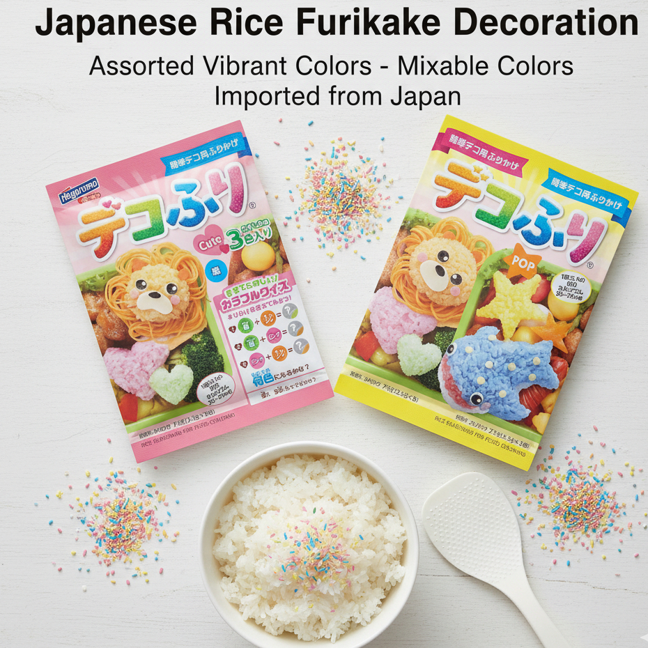 Hagoromo Decofuri ฟูริคาเกะตกแต่งข้าวญี่ปุ่น 7.5g – คละแบบ Cute & Sea Animals สีสันสดใส ทำเบนโตะได้