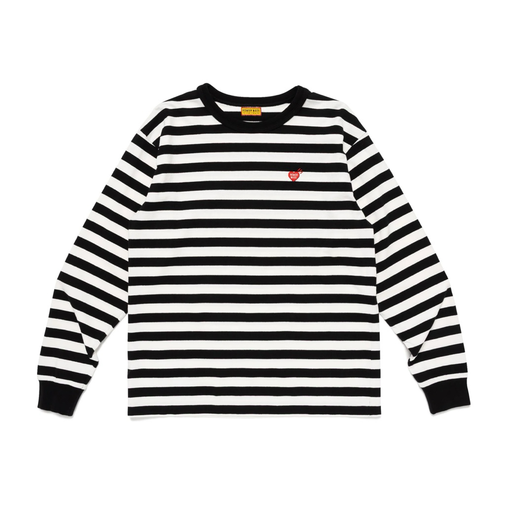Humanmade Striped Size M สีเทาและสีดำ