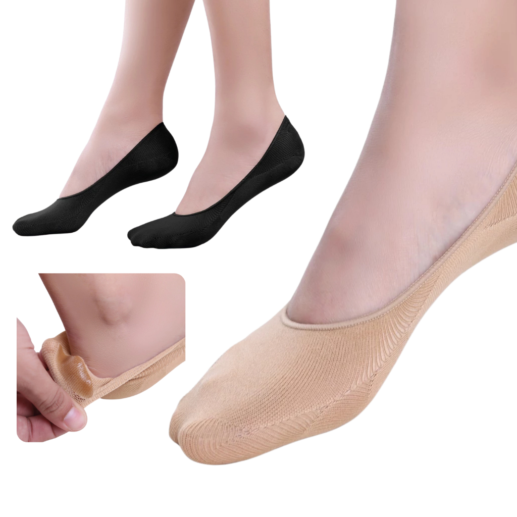 S_CHERILON Silicon No-Show Sock เชอรีล่อน ถุงเท้า ถุงเท้าข้อเว้า ถุงเท้าซิลิโคน กันหลุด เนื้อหนานุ่ม ใส่สบาย NSA-NEFC05