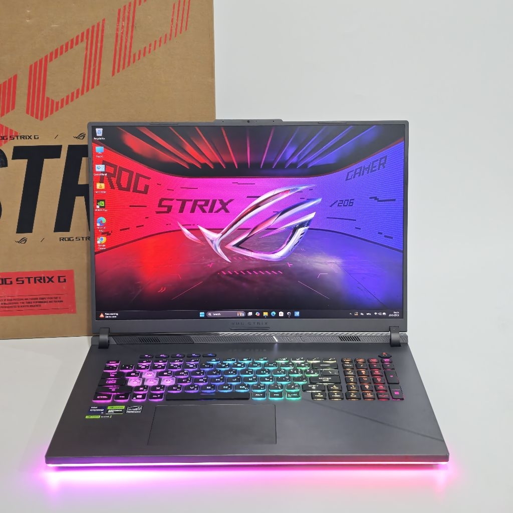 (i9-14900HX + RTX 4070+จอ 18 นิ้ว 2.5K) ASUS ROG STRIX G18 G814JIR-N6013W (ECLIPSE GRAY)(มือสอง)