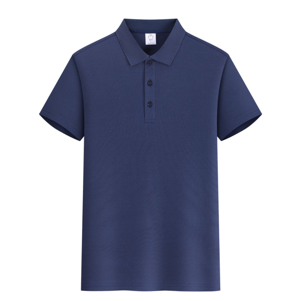 POLO#L-5XL#เสื้อโปโลฤดูร้อนสไตล์ลำลอง ผลิตจากผ้าไหมน้ำแข็ง น้ำหนักเบา ระบายอากาศได้ดี และยืดหยุ่น เหมาะสำหรับทั้งผู้ชายแ ราคา ถูกที่สุด ดีลบีเคเค แกลเลอรีภาพที่ 9