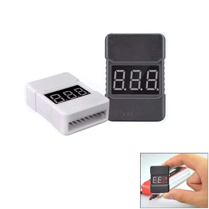 วัดแบต เตือนแบตอ่อน สำหรับ แบตลิโพ LIPO Battary Voltage Tester Low voltage buzzer Alarm adjustable