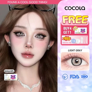 【Buy 5 Get 1 Free】คอนแทคเลนส์ Light Gray (Shining big eyes)🌷 6เดือน ใส่สวยทุกโอกาส COCOLA,HF118-5