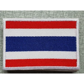 ‎อาร์มธงชาติไทย อาร์มปัก ขนาดกว้าง*สูง 7.5×5 ซม แบบนำไปเย็บ/ตีนตุ๊กแก/ครบชุด พร้อมส่ง