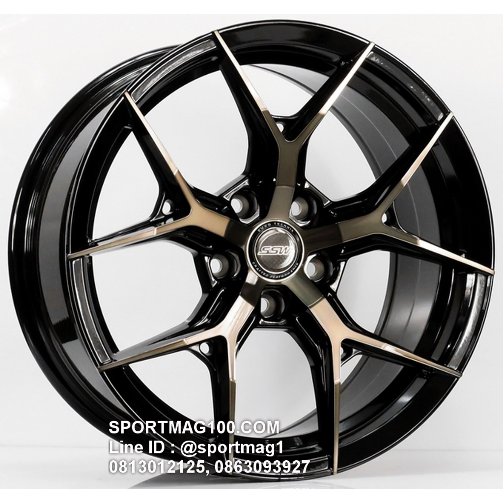 ล้อแม็กซ์ SSW S385 ขอบ18นิ้ว 5รู108 สีดำหน้าชา กว้าง8.5นิ้ว Offset38 [22387]