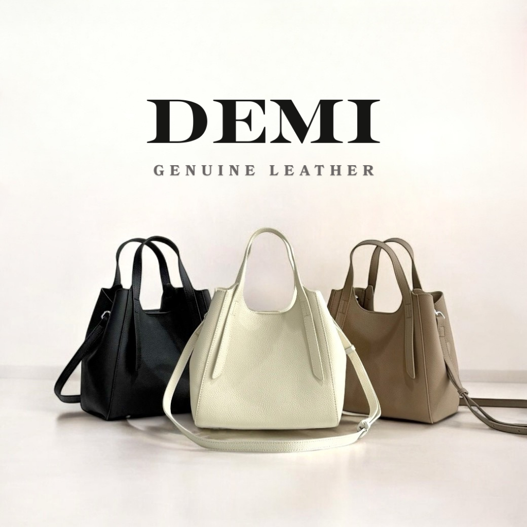 กระเป๋าหนังแท้ รุ่น Demi : 3 สี