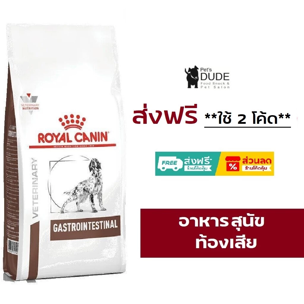 Royal Canin Gastro intestinal 2 kg อาหารสุนัขท้องเสียโรยัลคานิน 2 kg